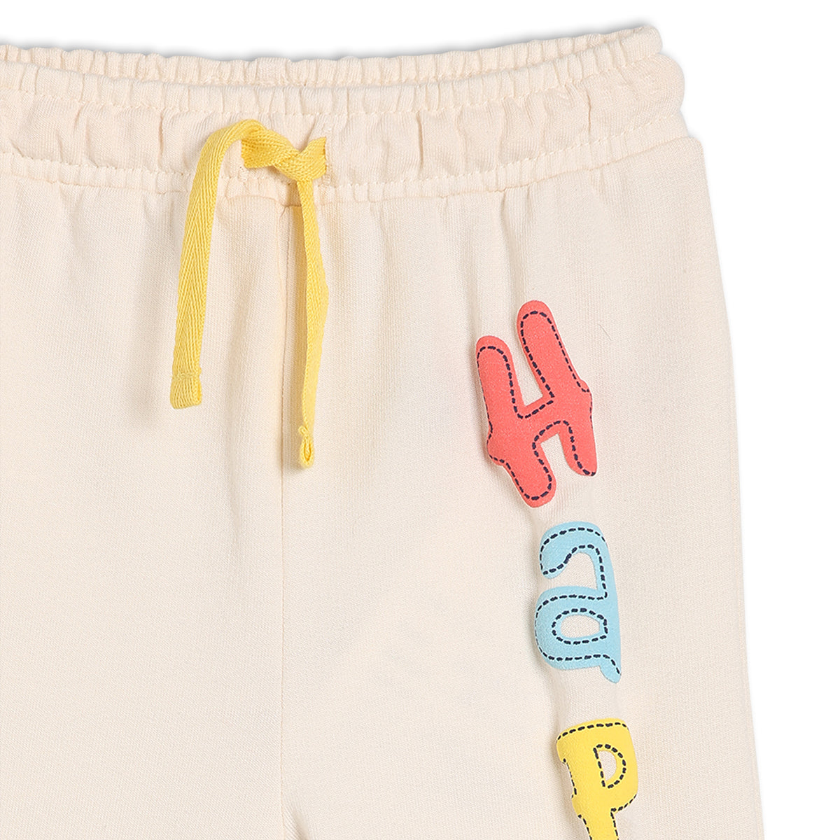 Girls Beige Elasticated Full Length Knit Bottom