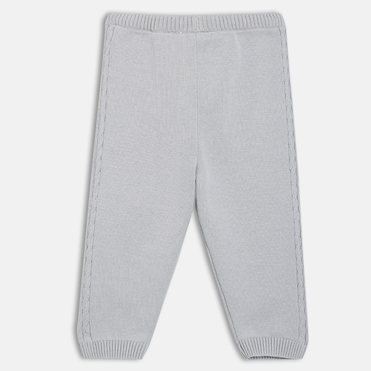 Boys Grey Elasticated Full Length Knit Bottom