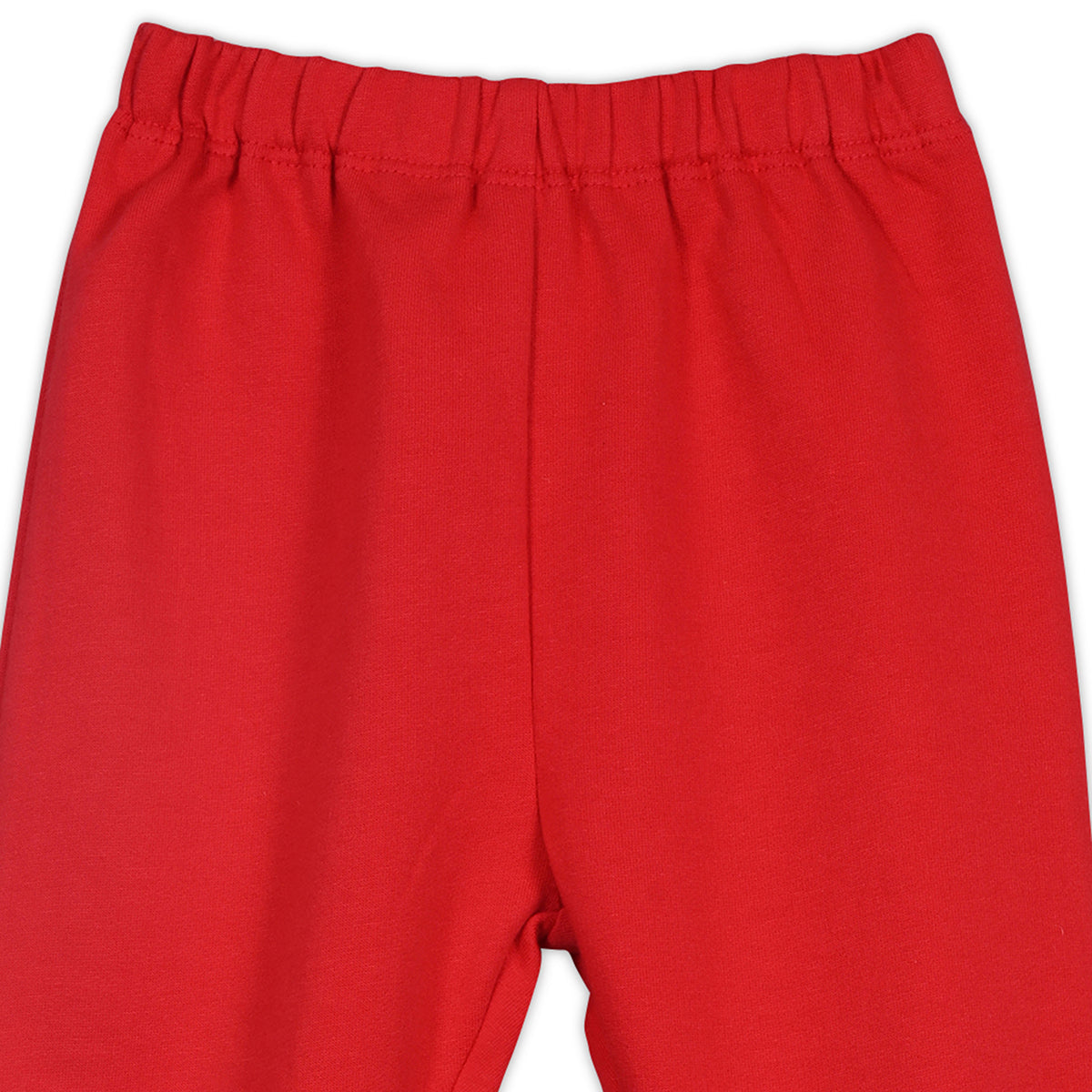 Girls Cotton Full Sleeves Solid Clothing Set - Red