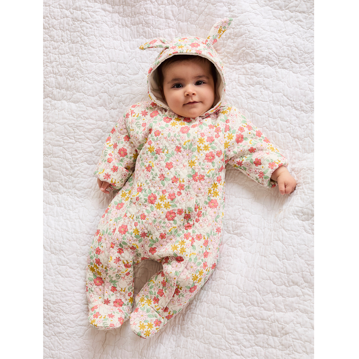 Girls Multi Boat Neck Cap Sleeve Pram Suit