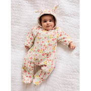 Girls Multi Boat Neck Cap Sleeve Pram Suit