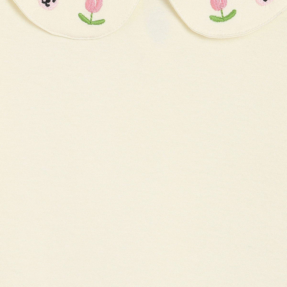 Girls Cotton Full Sleeves Solid Pinny Set - Peach