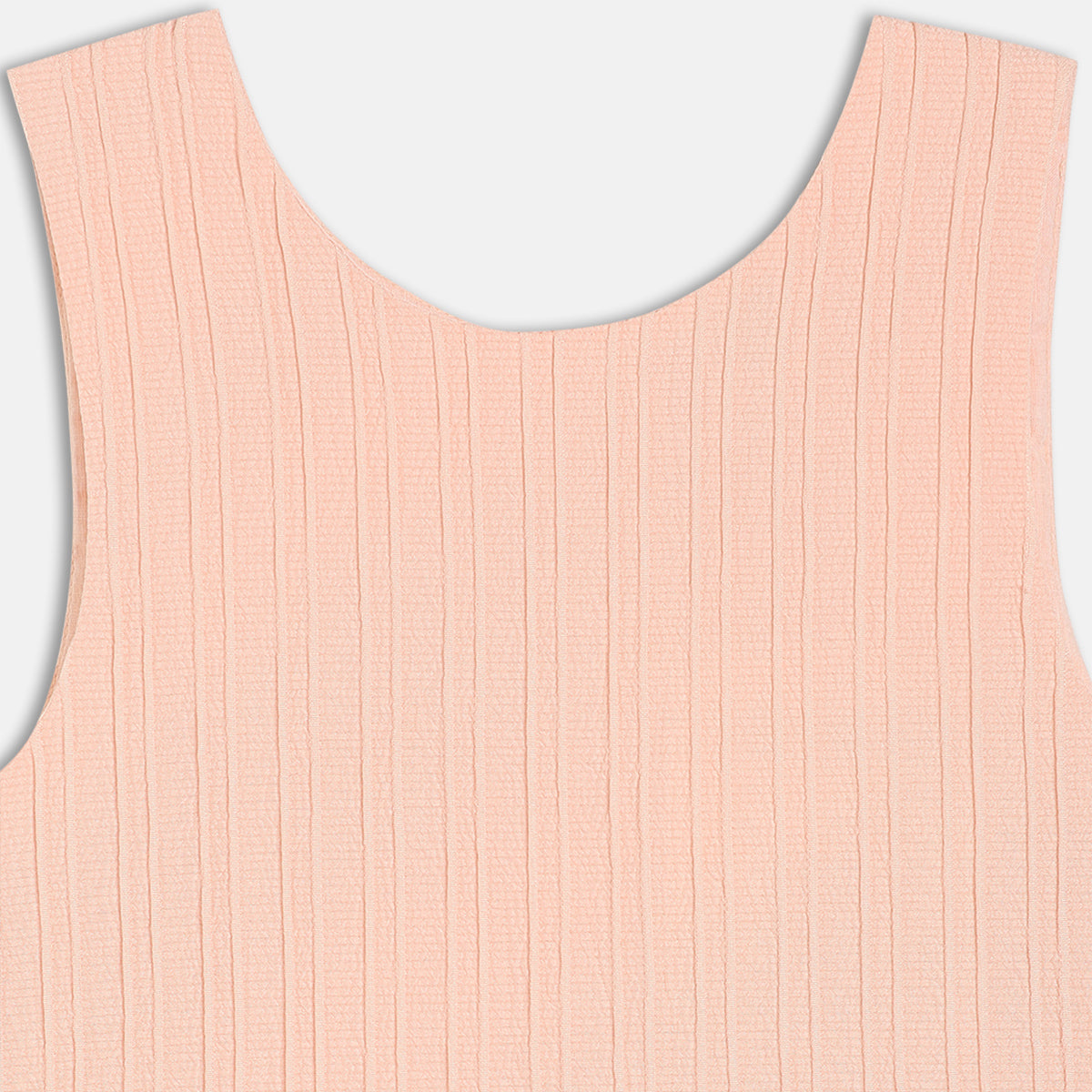 Girls Cotton Full Sleeves Solid Pinny Set - Peach