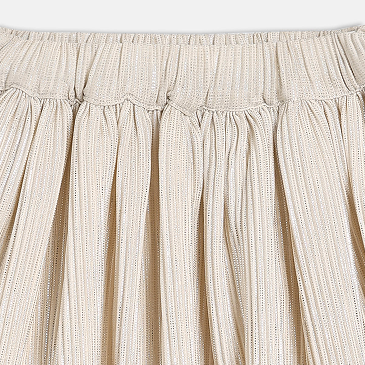 Silver Baby Girls Elasticated Knee Length Skirt