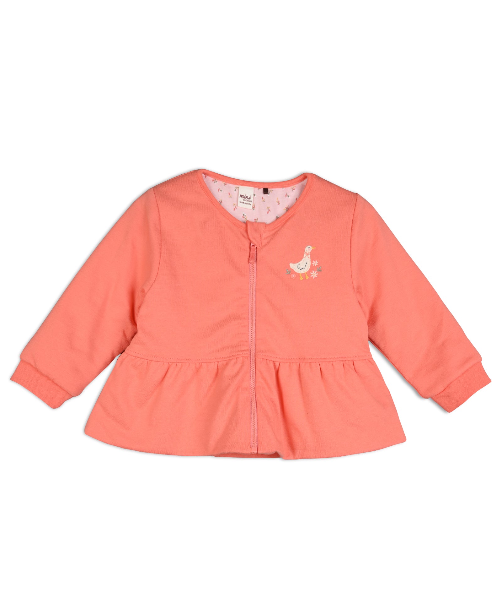 Red Baby Girls Round Neck Full Sleeve Sweat Shirt