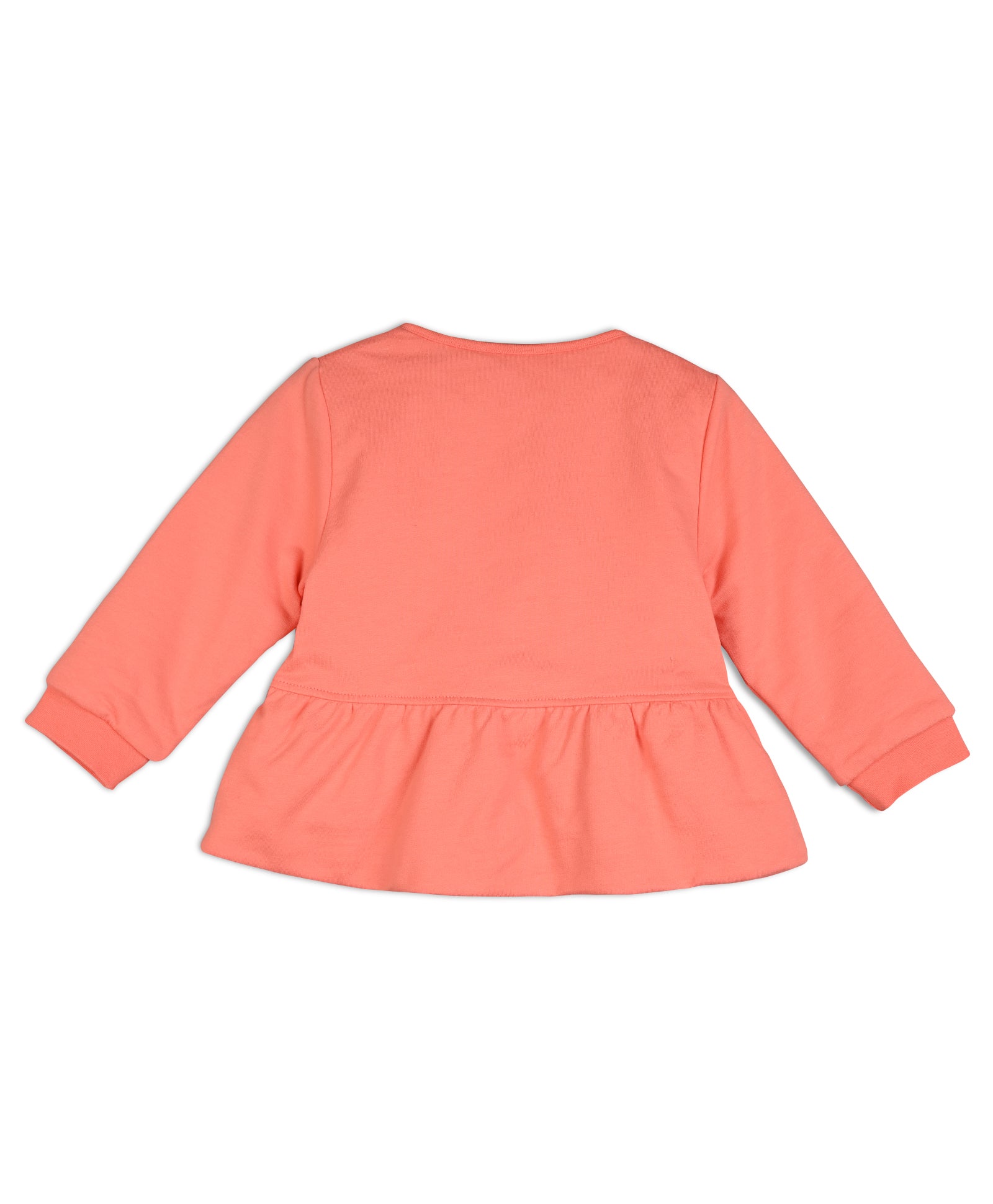 Red Baby Girls Round Neck Full Sleeve Sweat Shirt