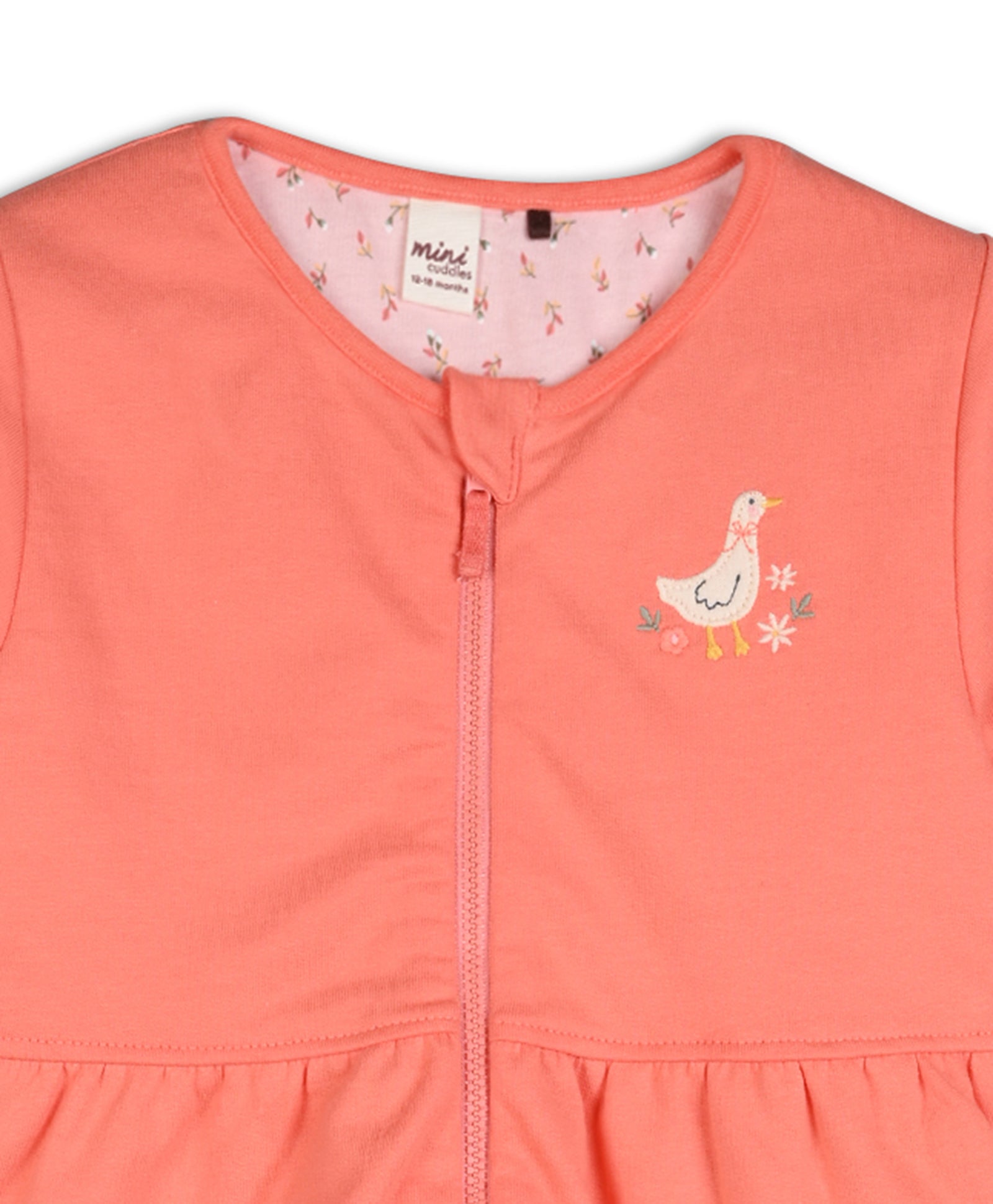 Red Baby Girls Round Neck Full Sleeve Sweat Shirt