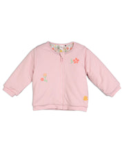 Pink Baby Girls Round Neck Full Sleeve Sweat Shirt