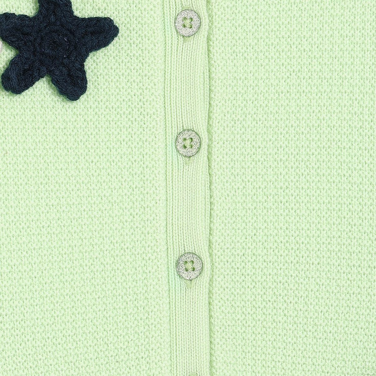 Girls Green High Neck Sweater