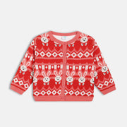 Girls Red High Neck Sweater