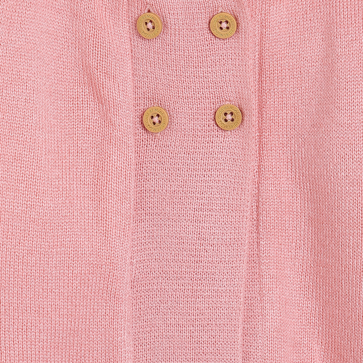 Pink/White Baby Girls Hooded Full Sleeve Sweater