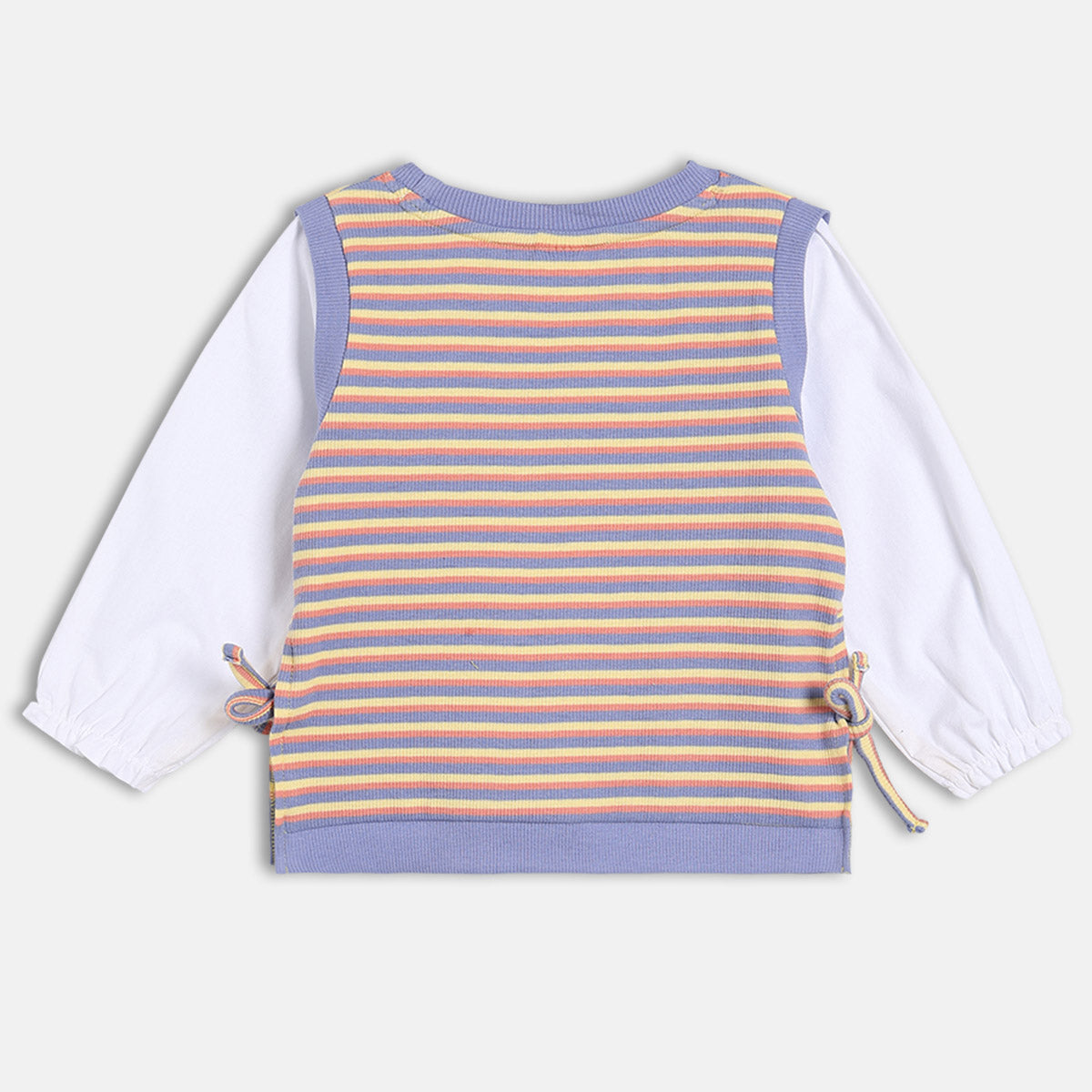 Girls Multi Round Neck Full Length Top And Bottom