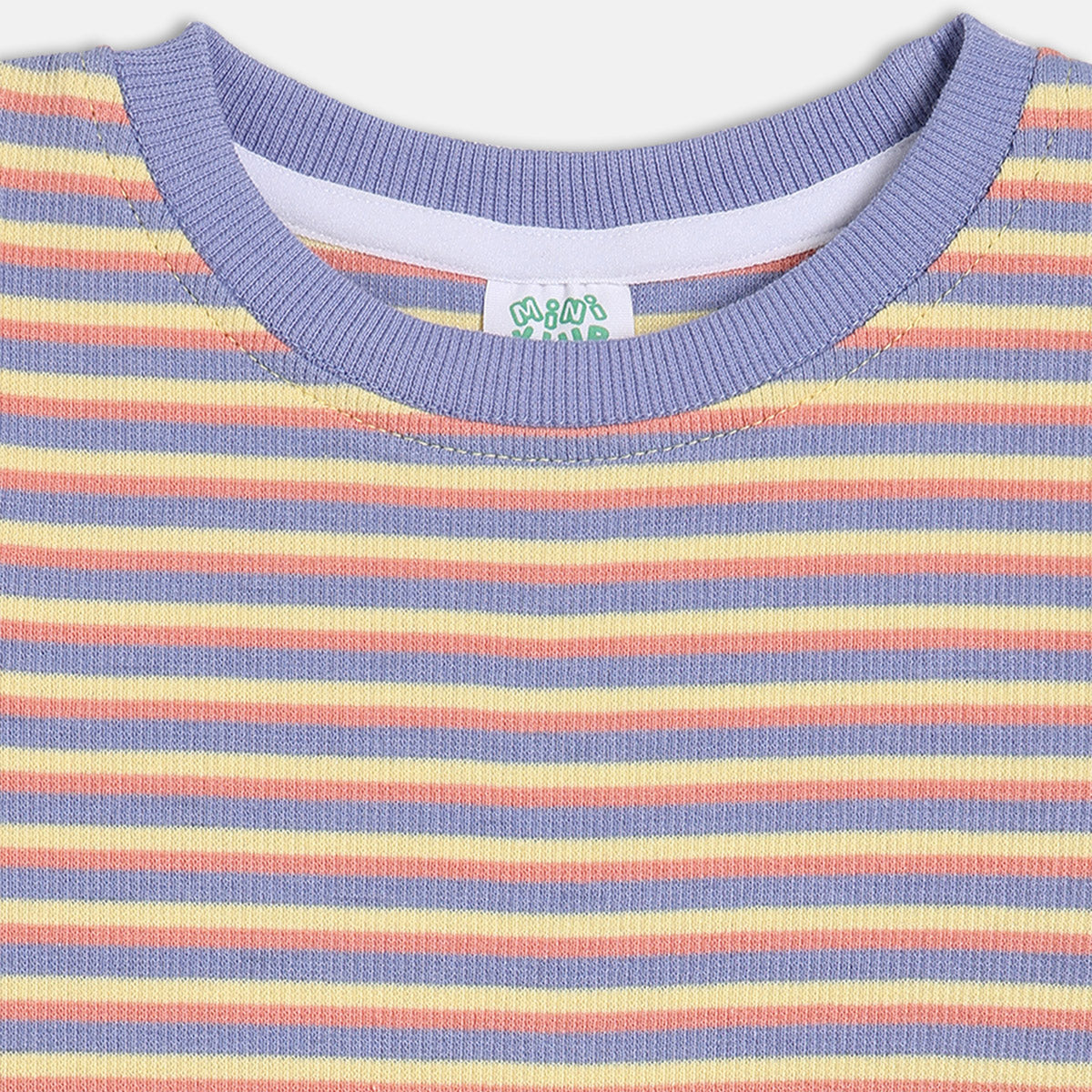Girls Multi Round Neck Full Length Top And Bottom