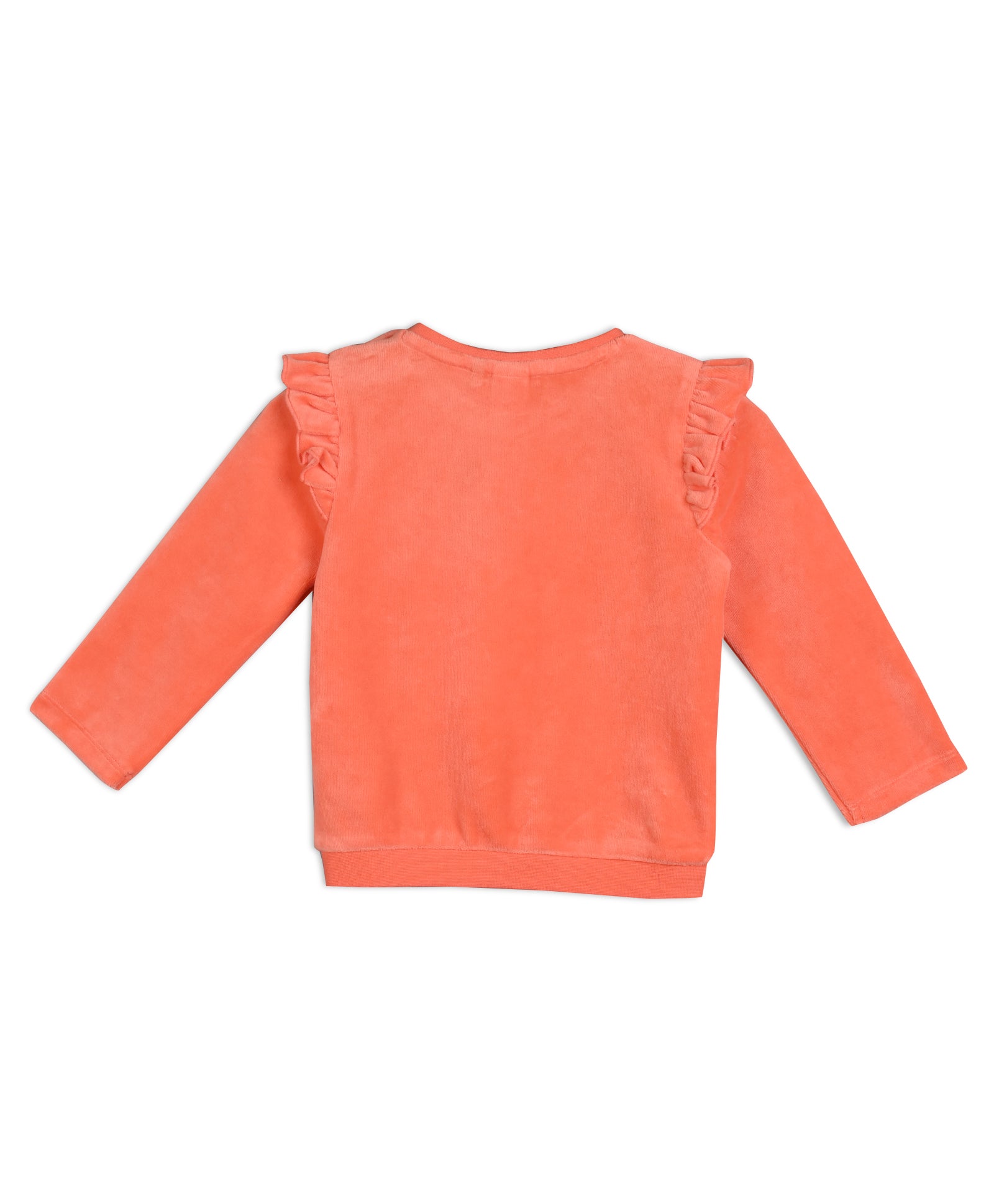Baby Girls Floral  Embroidered 2 piece Set, Peach