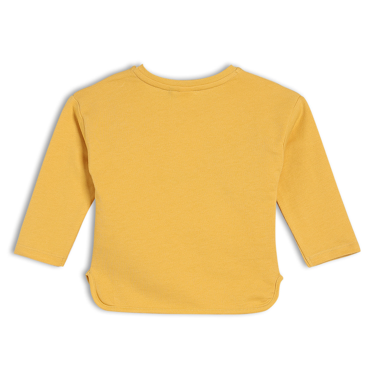 Girls Yellow Round Neck Full Length Top And Bottom