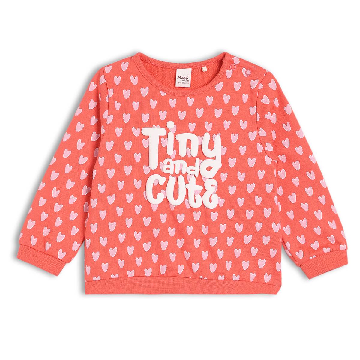 Girls Red Round Neck Full Sleeve Top And Bottom