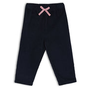 Girls Navy Blue Elasticated Full Length Woven Pant