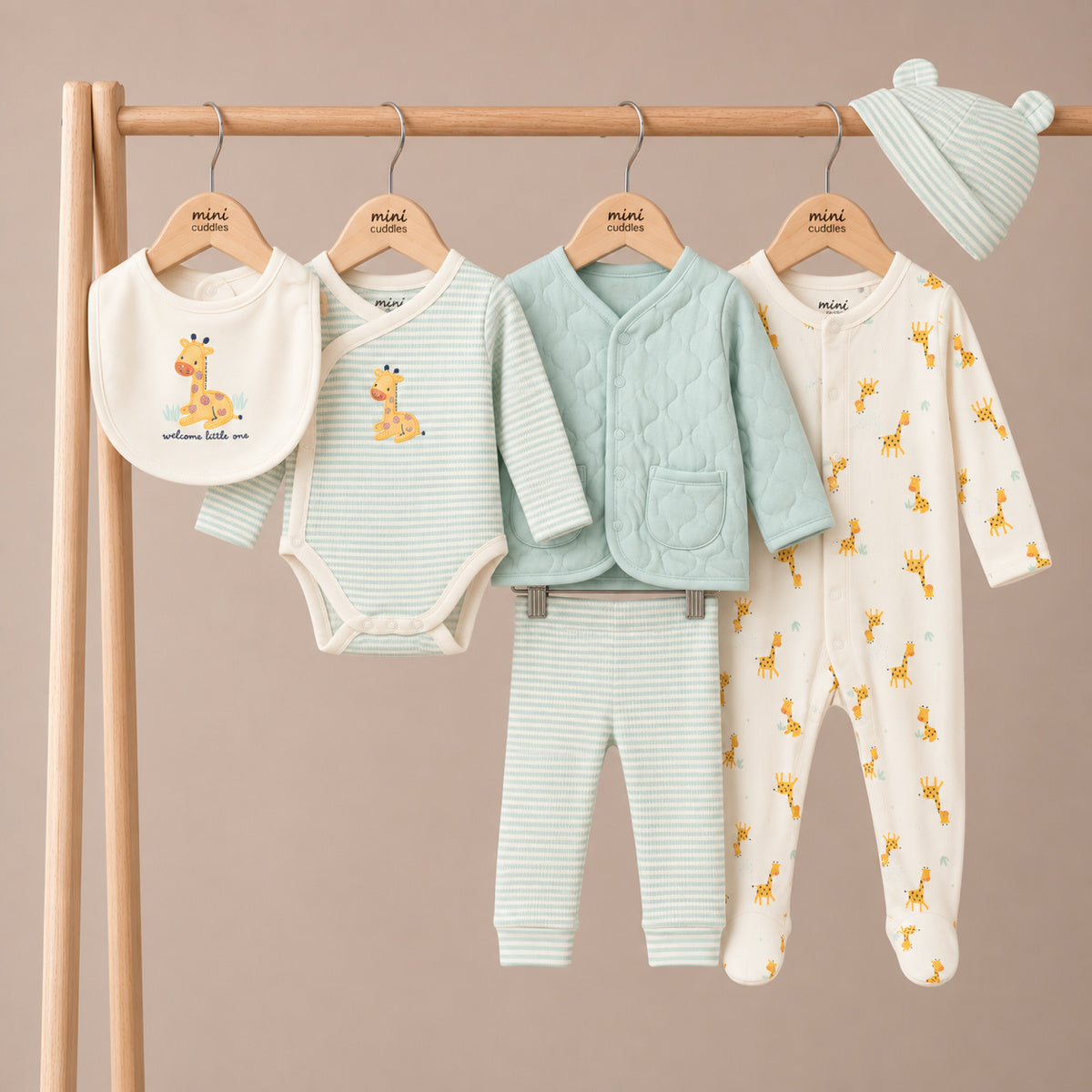 Baby Unisex Pack of 6  Essentials Gift Set, Multicolour