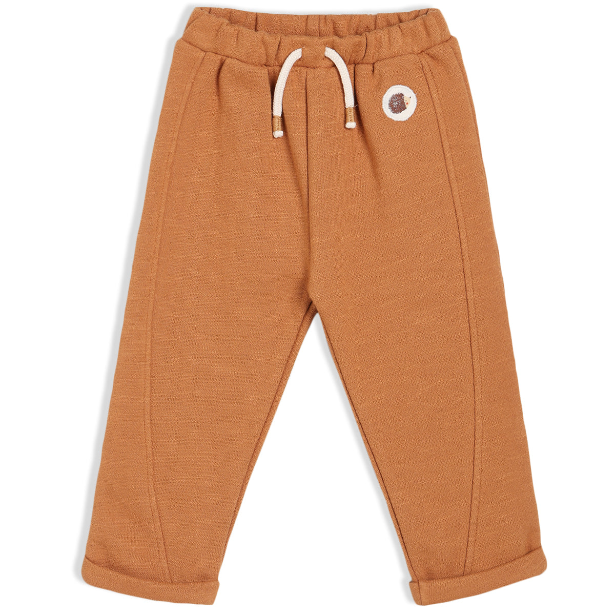Unisex Brown Elasticated Full Length Knit Bottom