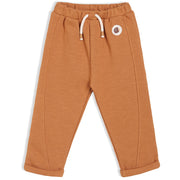 Unisex Brown Elasticated Full Length Knit Bottom