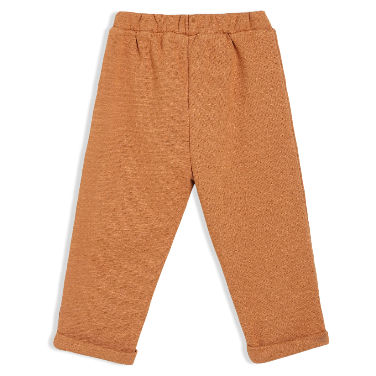 Unisex Brown Elasticated Full Length Knit Bottom