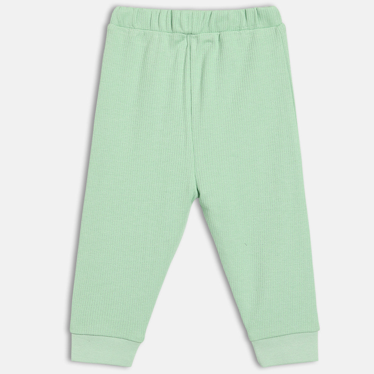 Unisex Cotton Pack Of 2 Solid Knit Bottoms - Mint Green & Grey