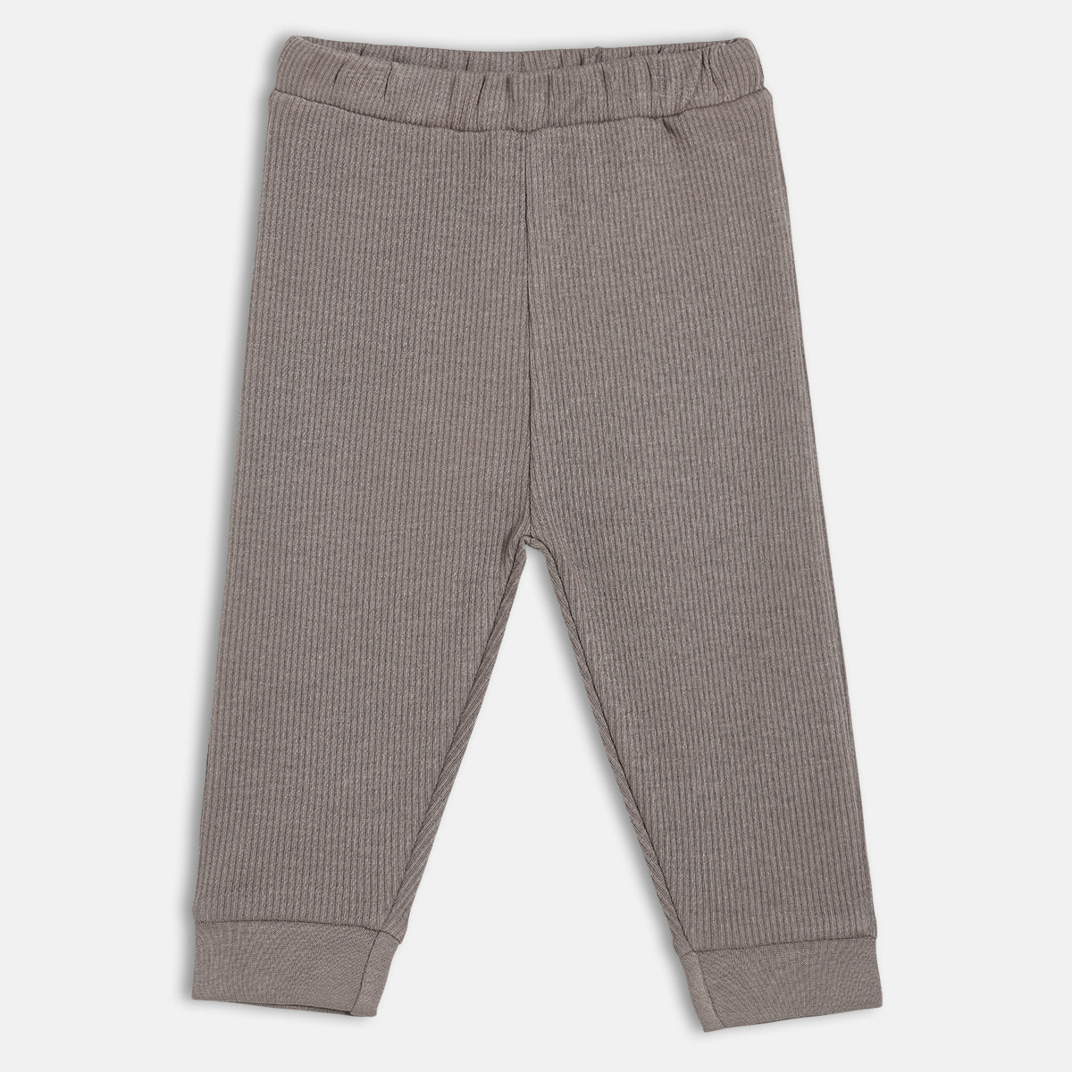 Unisex Cotton Pack Of 2 Solid Knit Bottoms - Grey & Yellow