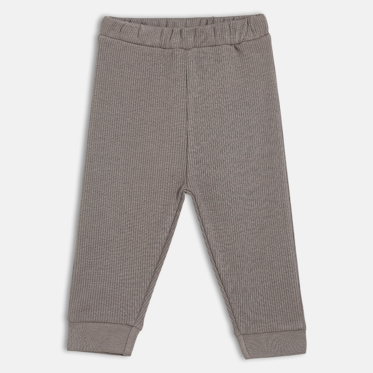 Unisex Cotton Pack Of 2 Solid Knit Bottoms - Grey & Yellow