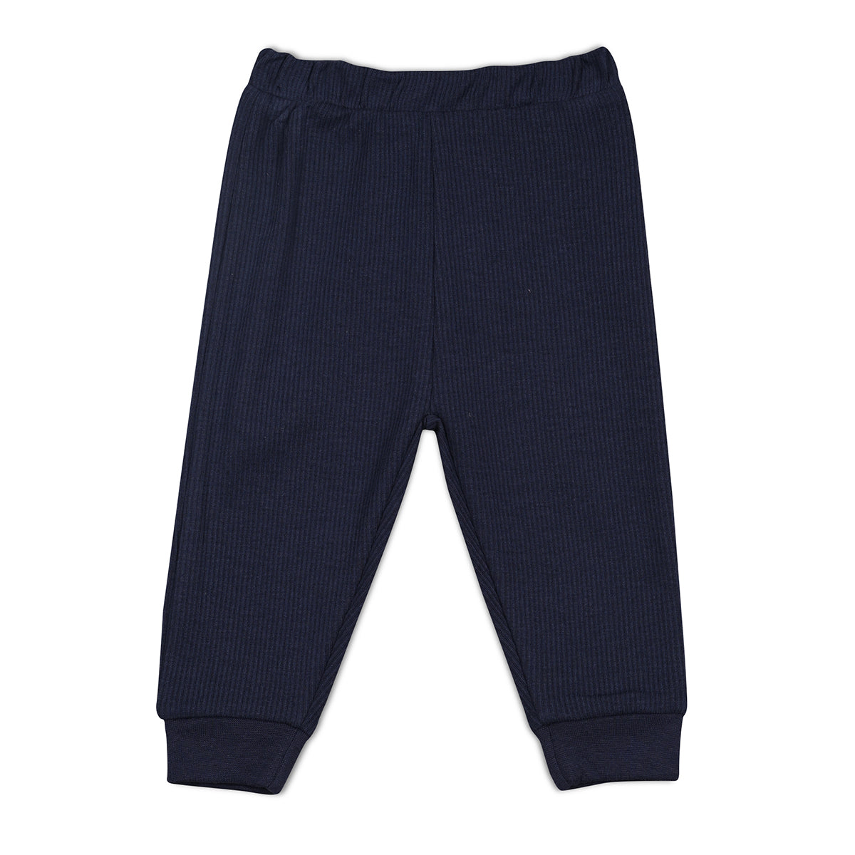 Unisex Cotton Pack Of 2 Solid Knit Bottoms - Pink & Navy Blue