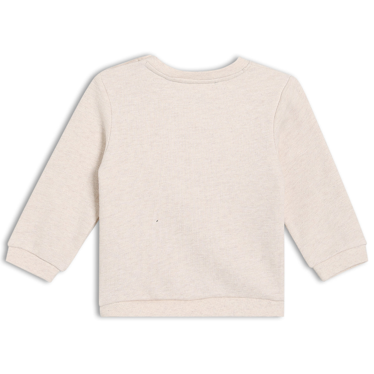 Unisex Round Neck Full Sleeve Sweat Shirt - White