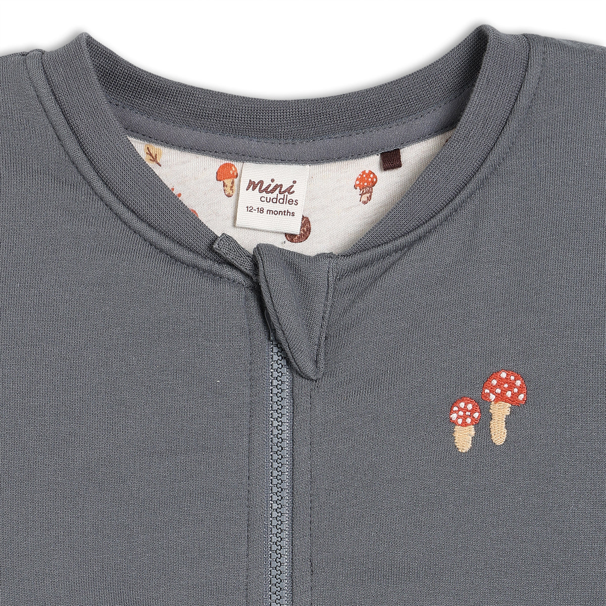 Grey Baby Unisex Round Neck Full Sleeve Sweat Shirt