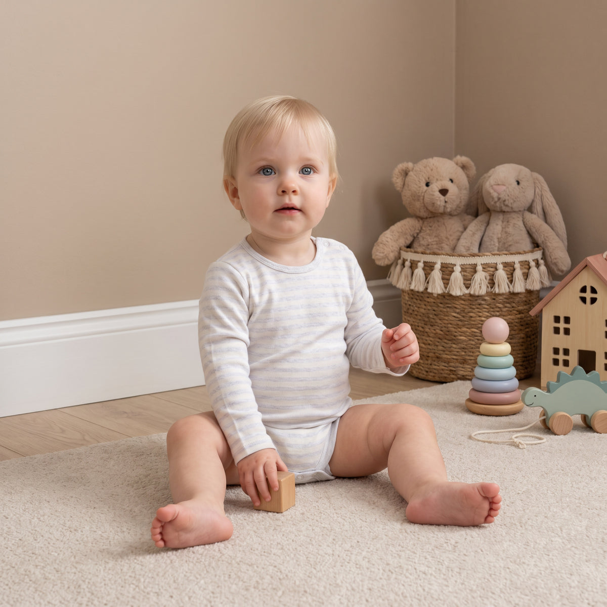 Baby Unisex 4 piece Essentials Gift Set, Multicolour