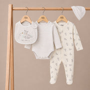 Baby Unisex 4 piece Essentials Gift Set, Multicolour