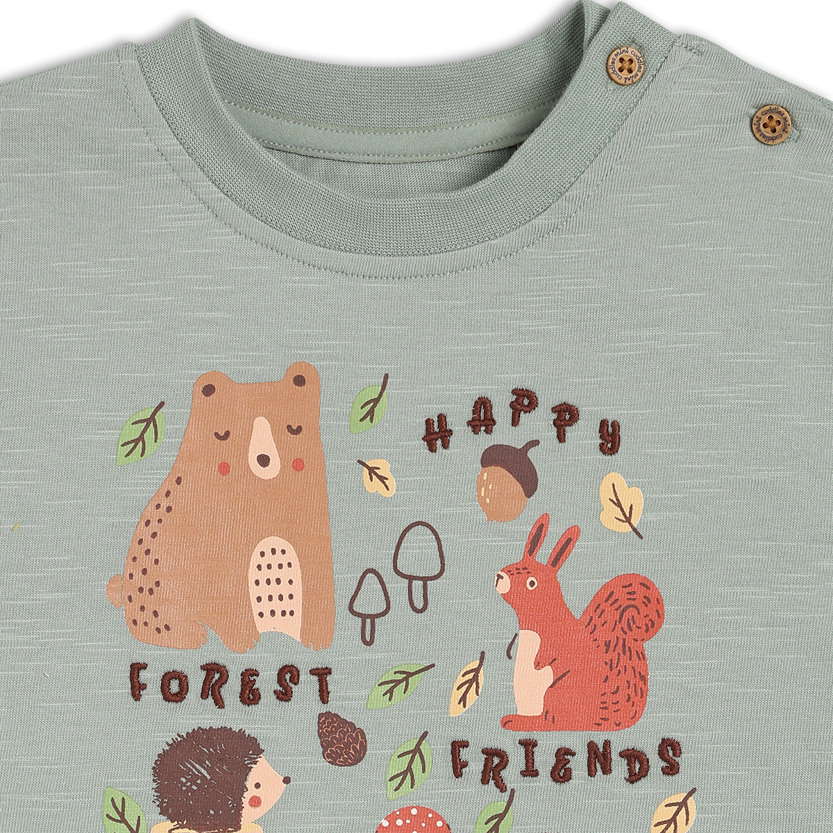 Baby Unisex Knitted T-Shirt, Grey