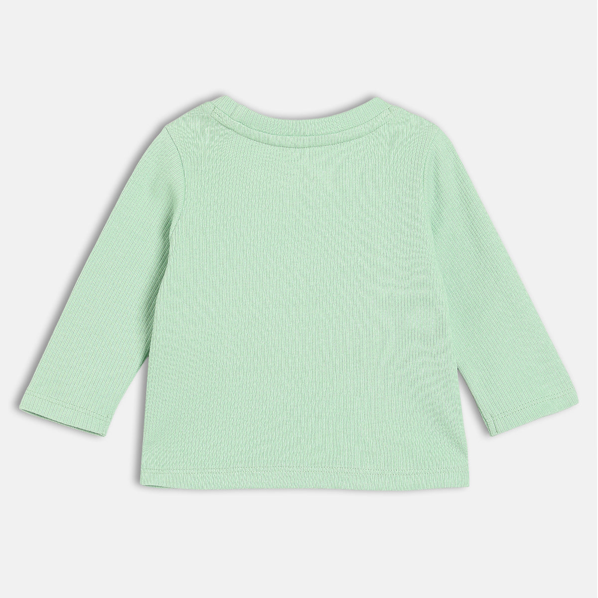 Unisex Cotton Pack Of 2 Full Sleeves Solid Tees - White & Mint Green