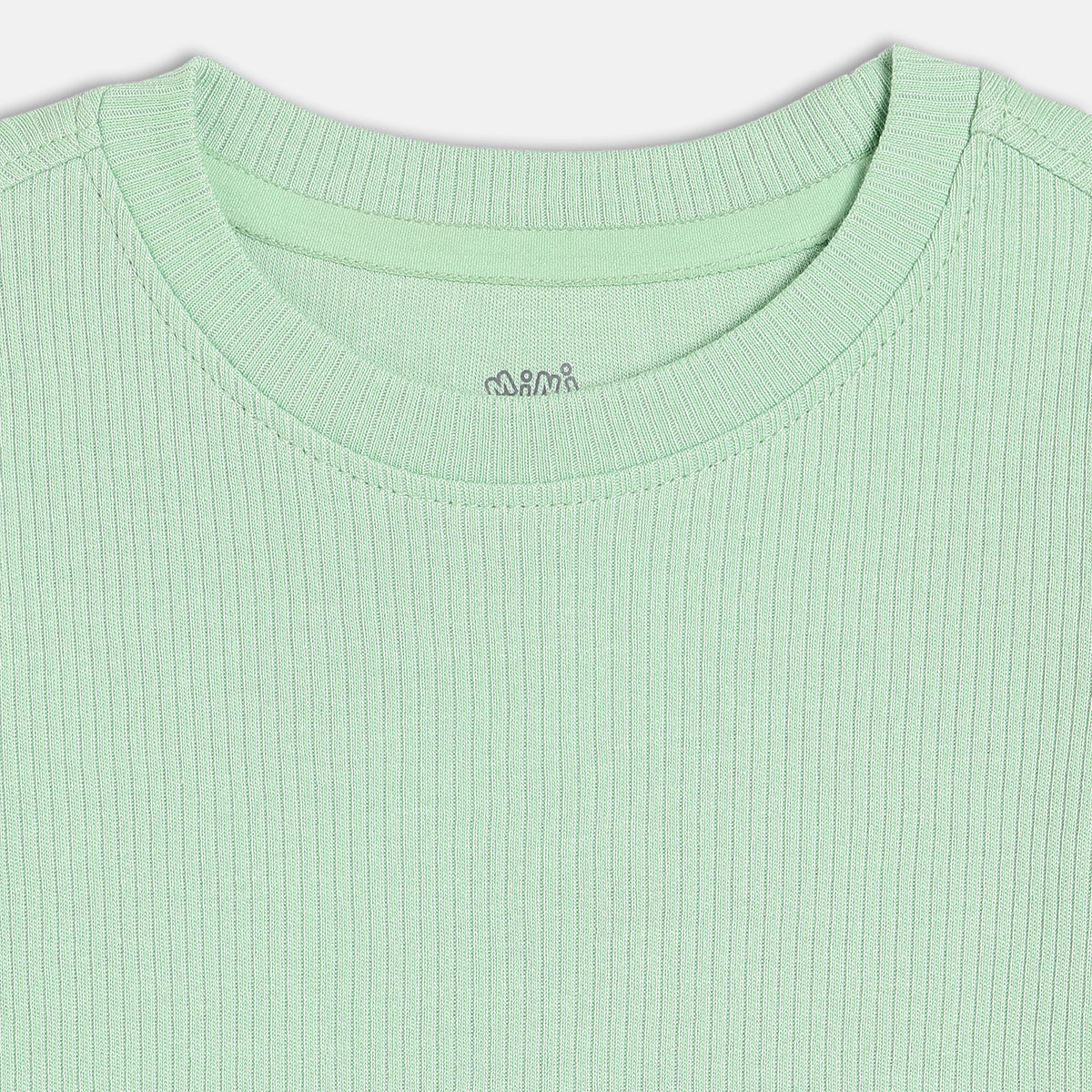 Unisex Cotton Pack Of 2 Full Sleeves Solid Tees - White & Mint Green