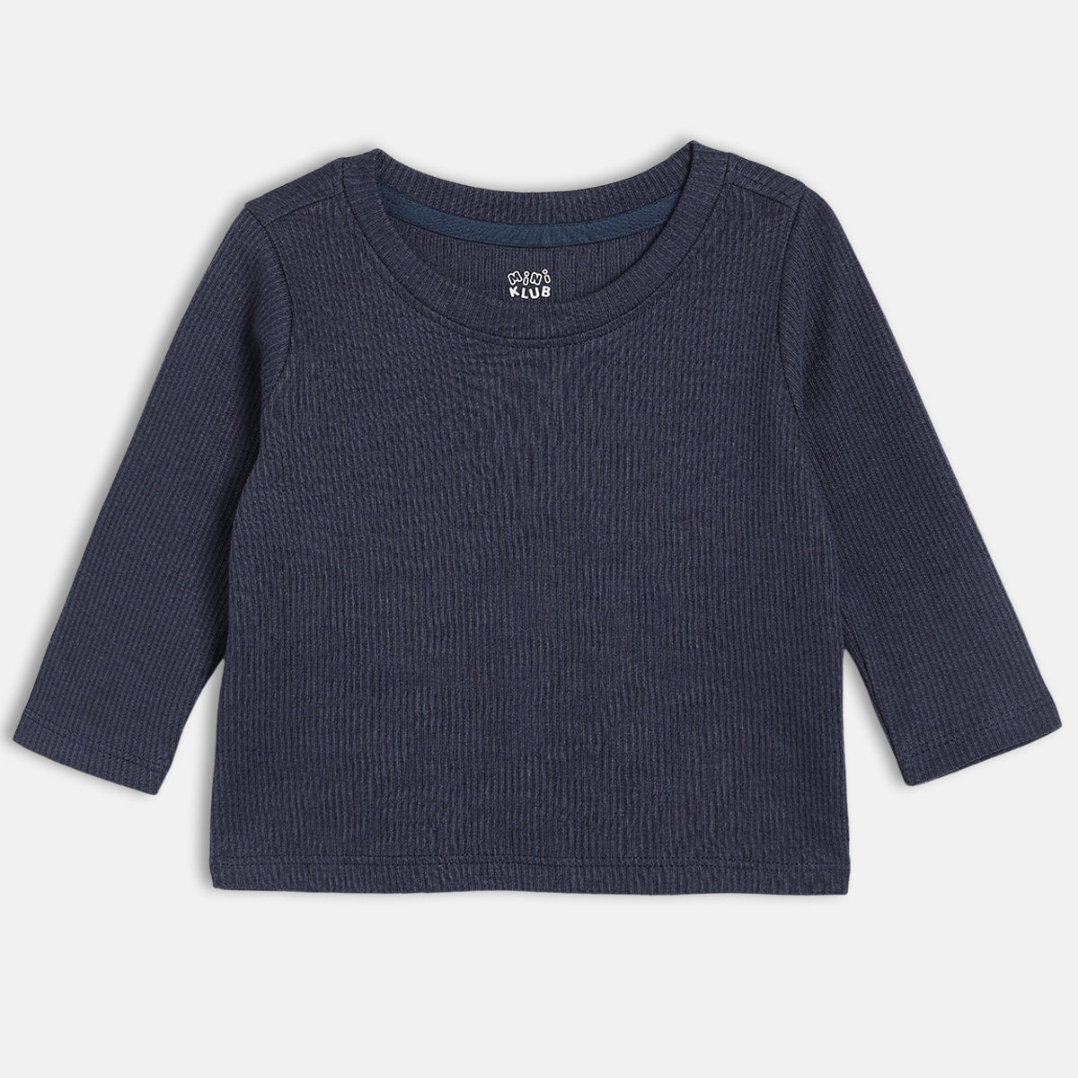 Unisex Cotton Pack Of 2 Full Sleeves Solid Tees - Pink & Navy Blue