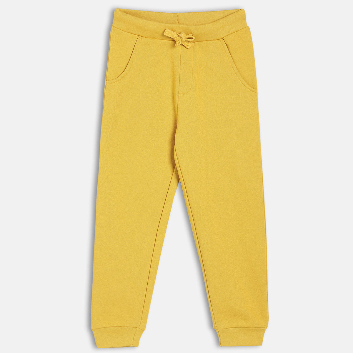 Boys Mustard Solid Jogger