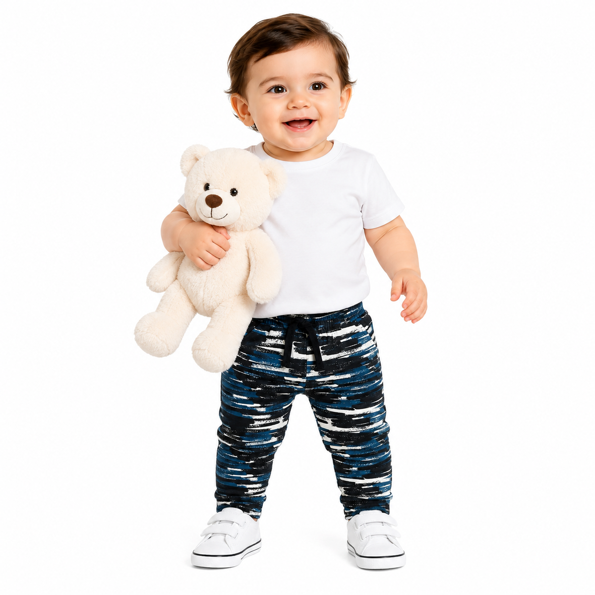Boys Blue Cotton Knit Bottom Casual Wear