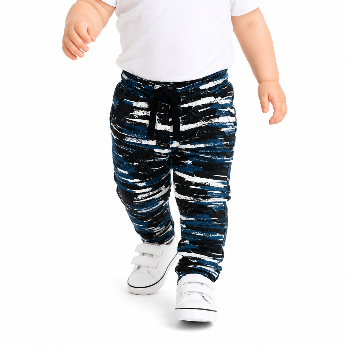 Boys Blue Cotton Knit Bottom Casual Wear