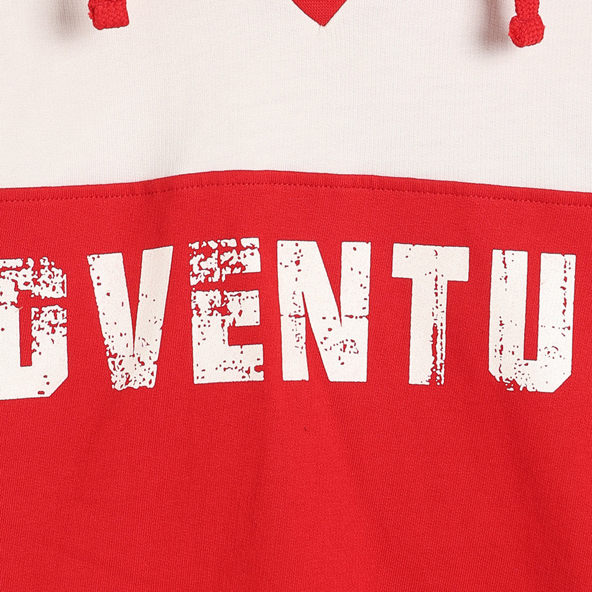 Boys Cotton Full Sleeves Text Printed Sweatshirt - Red