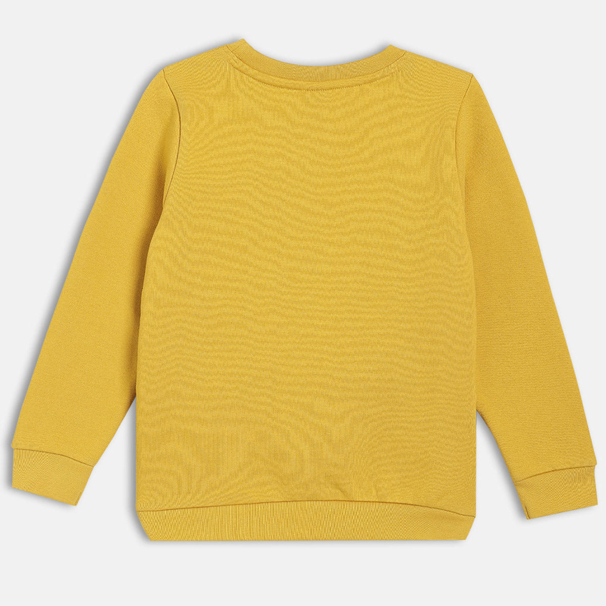 Boys Mustard Round Neck Full Sleeve Sweat Shirt