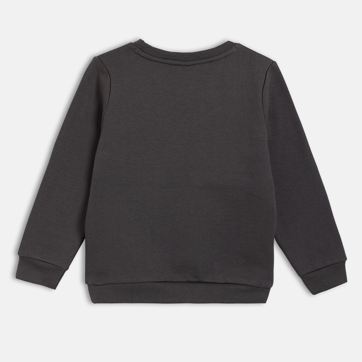 Boys Black Round Neck Full Sleeve Sweat Shirt