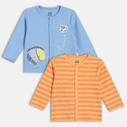Boys Orange/Green   Front Open Vest