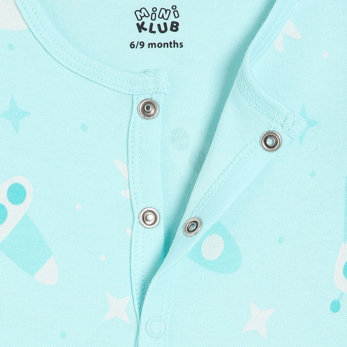 Boys Cotton Pack Of 2 Full Sleeves Rocket Printed Front Open Vests - Blue & Yellow