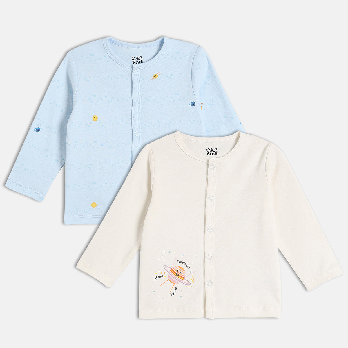 Boys Blue/White Front Open Vest