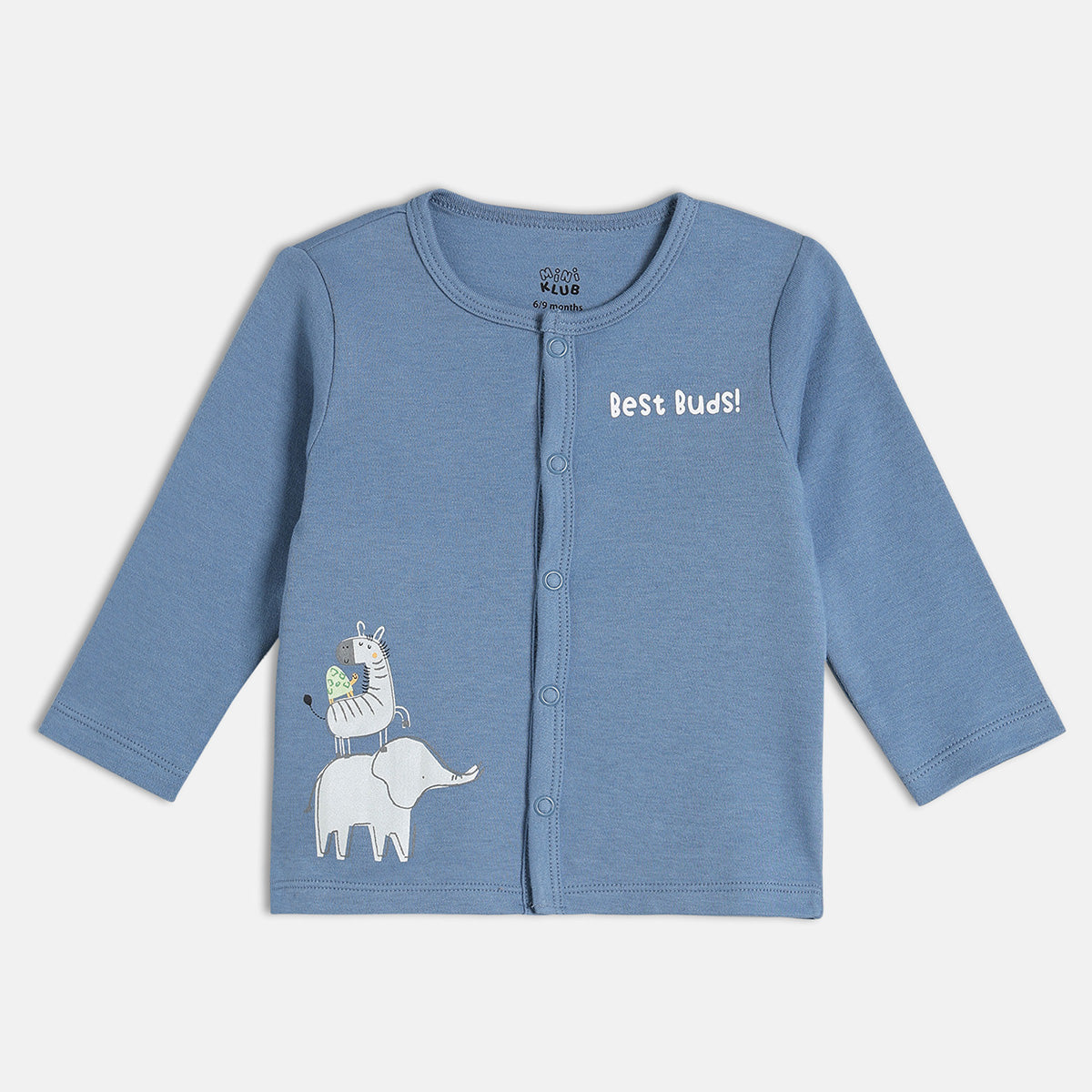 Boys White/Blue   Front Open Vest