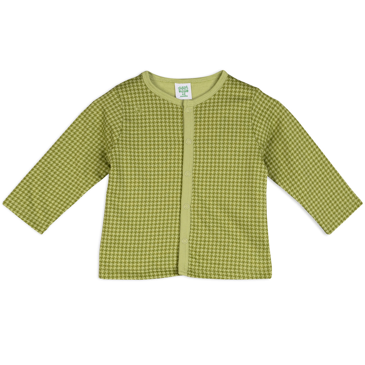 Boys Cotton Pack Of 2 Full Sleeves Animal & Geometric Printed Front Open Vests - Mustard & Olive