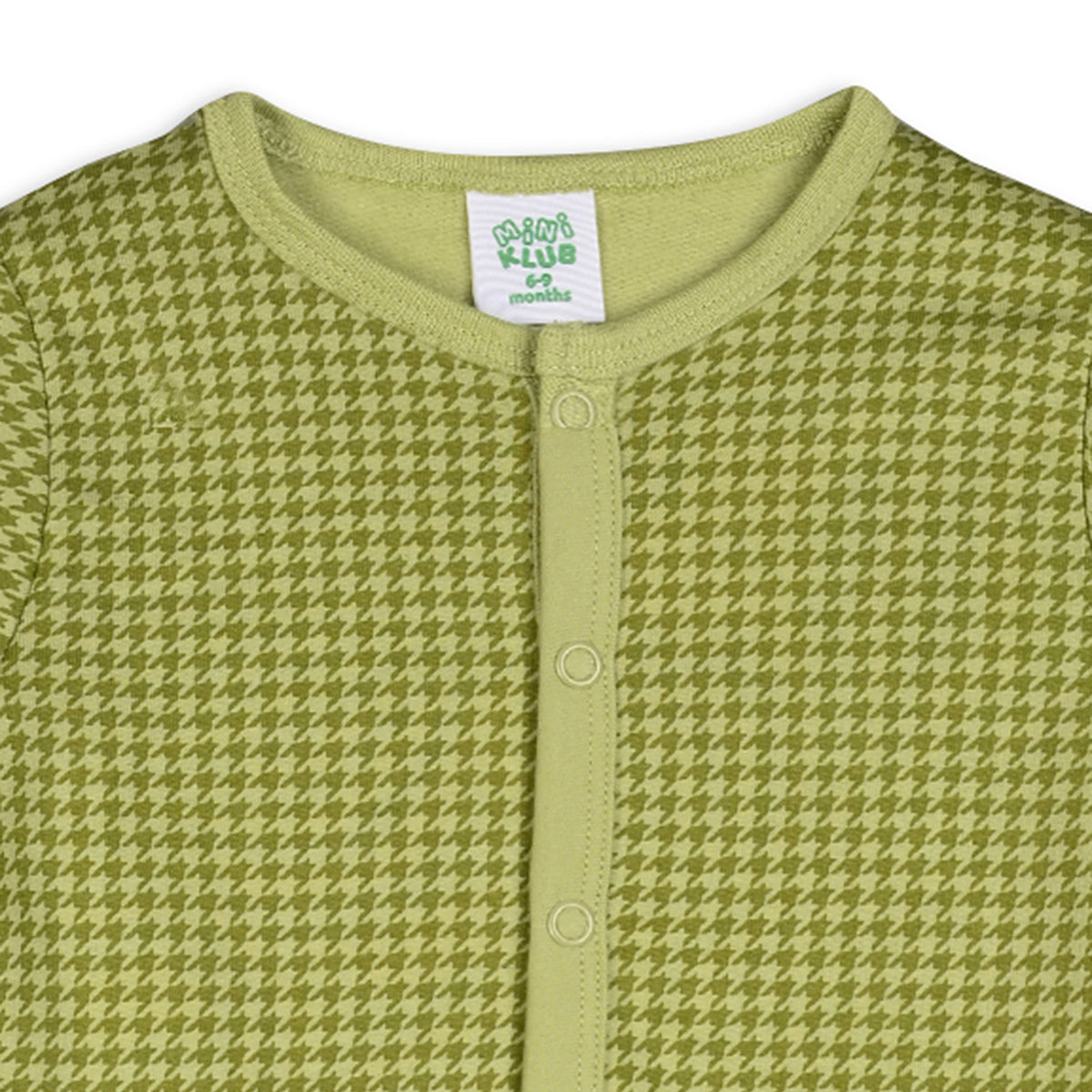 Boys Cotton Pack Of 2 Full Sleeves Animal & Geometric Printed Front Open Vests - Mustard & Olive