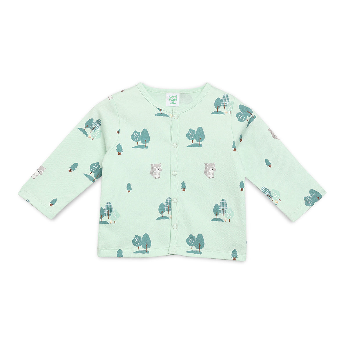 Blue/Green Newborn Boys Front Open Vest